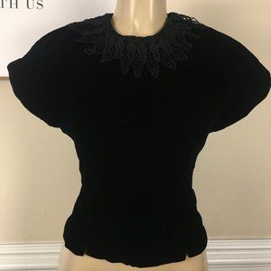 Velvet Laced Top